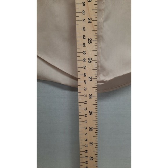 Ketch Striped Button Down Front Shirt Tan Size 15 / 32/33 - Picture 6 of 7